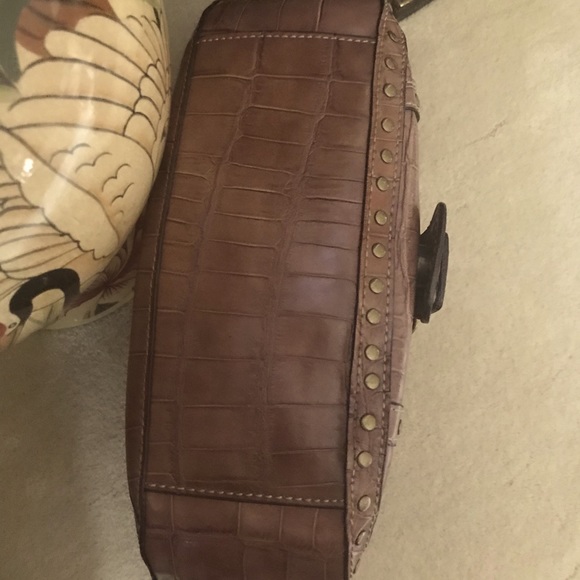 Nine West, Croc Embossed Bag, Brown - Picture 7 of 8